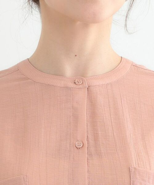 SHOO・LA・RUE / シューラルー シャツ・ブラウス | 【高レビュー】大人のシアー感 バンドカラーシャツ | 詳細28