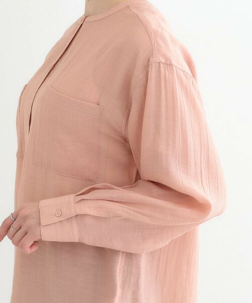 SHOO・LA・RUE / シューラルー シャツ・ブラウス | 【高レビュー】大人のシアー感 バンドカラーシャツ | 詳細29