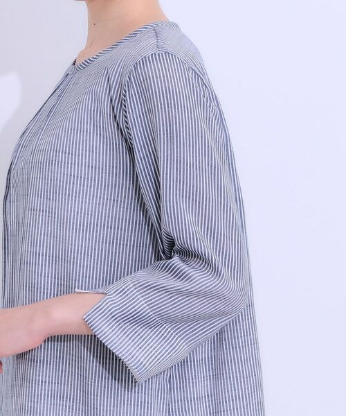 SHOO・LA・RUE / シューラルー カットソー | 【洗える/S-LL】一枚でサマ見え お袖折り返し 裾レイヤードトップス | 詳細22