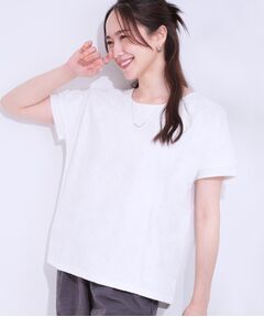 【S-LL】一枚でサマ見え フローラル刺繍トップス