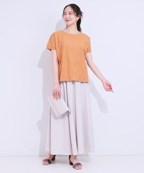 SHOO・LA・RUE / シューラルー カットソー | 【S-LL】一枚でサマ見え フローラル刺繍トップス | 詳細11