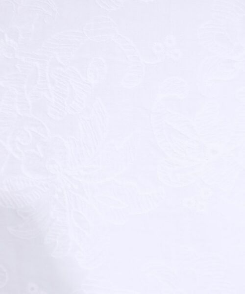 SHOO・LA・RUE / シューラルー カットソー | 【S-LL】一枚でサマ見え フローラル刺繍トップス | 詳細4