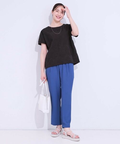 SHOO・LA・RUE / シューラルー カットソー | 【S-LL】一枚でサマ見え フローラル刺繍トップス | 詳細7