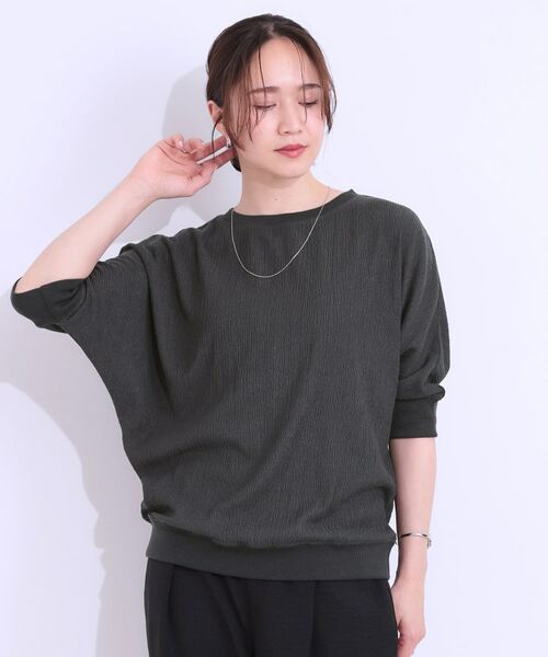 SHOO・LA・RUE / シューラルー カットソー | ゆるシルエットが心地よい リブドルマントップス | 詳細17