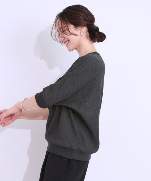 SHOO・LA・RUE / シューラルー カットソー | ゆるシルエットが心地よい リブドルマントップス | 詳細18