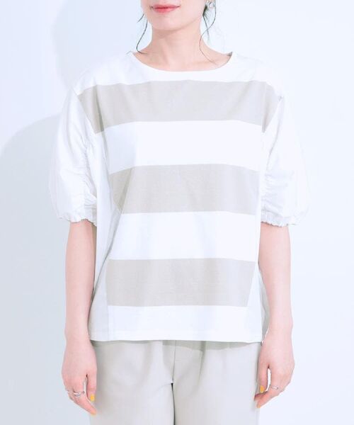 SHOO・LA・RUE / シューラルー カットソー | ふわりシルエットが新しい ワイドピッチボーダートップス | 詳細19