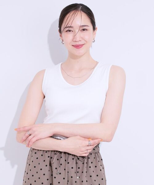 SHOO・LA・RUE / シューラルー キャミソール・チューブトップ | カップ付きテレコタンクトップ | 詳細1