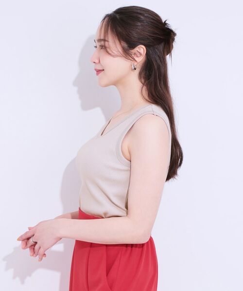 SHOO・LA・RUE / シューラルー キャミソール・チューブトップ | カップ付きテレコタンクトップ | 詳細10