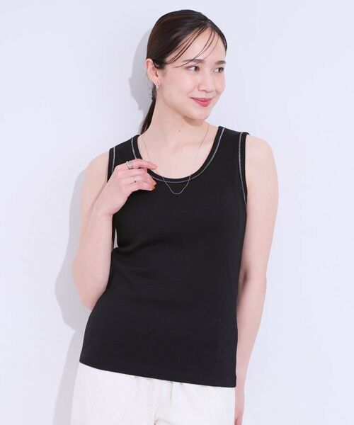 SHOO・LA・RUE / シューラルー キャミソール・チューブトップ | カップ付きテレコタンクトップ | 詳細5