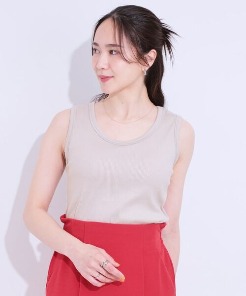 SHOO・LA・RUE / シューラルー キャミソール・チューブトップ | カップ付きテレコタンクトップ | 詳細9