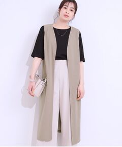 SHOO・LA・RUE / シューラルー ベスト | 旬を取り入れながら体型カバー ボタンレスエアリージレ