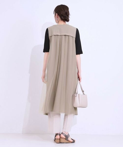 SHOO・LA・RUE / シューラルー ベスト | 旬を取り入れながら体型カバー ボタンレスエアリージレ | 詳細10