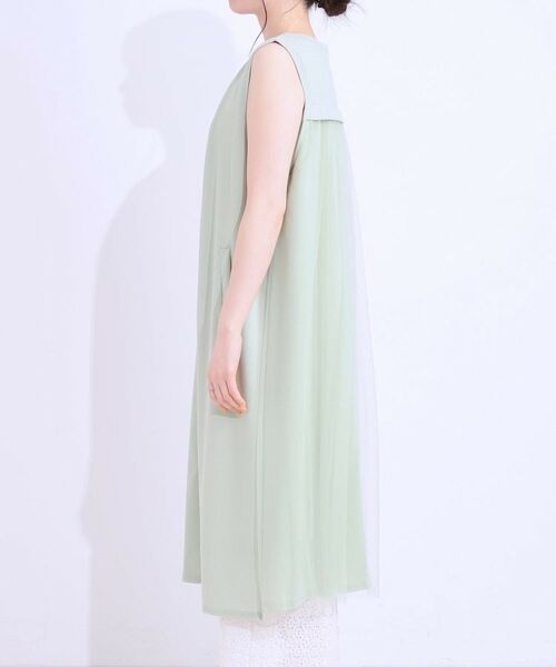 SHOO・LA・RUE / シューラルー ベスト | 旬を取り入れながら体型カバー ボタンレスエアリージレ | 詳細14