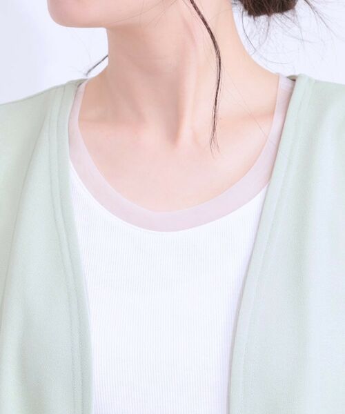 SHOO・LA・RUE / シューラルー ベスト | 旬を取り入れながら体型カバー ボタンレスエアリージレ | 詳細16