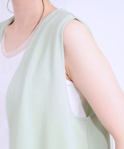 SHOO・LA・RUE / シューラルー ベスト | 旬を取り入れながら体型カバー ボタンレスエアリージレ | 詳細17