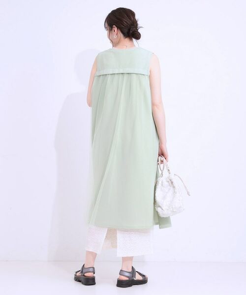 SHOO・LA・RUE / シューラルー ベスト | 旬を取り入れながら体型カバー ボタンレスエアリージレ | 詳細6