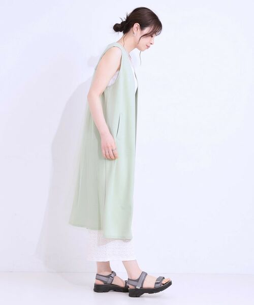 SHOO・LA・RUE / シューラルー ベスト | 旬を取り入れながら体型カバー ボタンレスエアリージレ | 詳細7