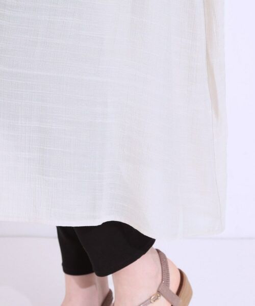 SHOO・LA・RUE / シューラルー ミニ丈・ひざ丈ワンピース | さらさら ドビーギャザー シャツワンピース | 詳細18