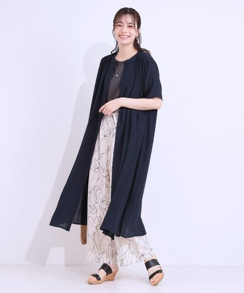 SHOO・LA・RUE / シューラルー ミニ丈・ひざ丈ワンピース | さらさら ドビーギャザー シャツワンピース | 詳細6