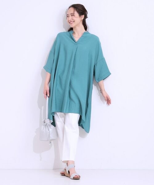 SHOO・LA・RUE / シューラルー チュニック | 【洗える/S-LL/ひんやり】ゆったりチュニックワンピース | 詳細7