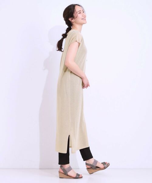 SHOO・LA・RUE / シューラルー ロング・マキシ丈ワンピース | 【洗える/S-LL】大人のシアーニットワンピース | 詳細10