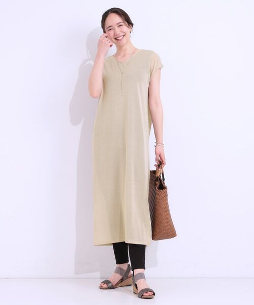 SHOO・LA・RUE / シューラルー ロング・マキシ丈ワンピース | 【洗える/S-LL】大人のシアーニットワンピース | 詳細11