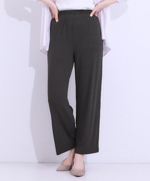 SHOO・LA・RUE / シューラルー パンツ | 【S-LL】さらっと穿けて動きやすい リブイージーパンツ | 詳細1