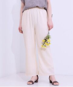 SHOO・LA・RUE / シューラルー パンツ | 【洗える/S-LL】ウエストゴムで楽ちん ジャカード柄イージーパンツ