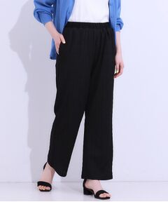 SHOO・LA・RUE / シューラルー パンツ | 【洗える/S-LL】ウエストゴムで楽ちん ジャカード柄イージーパンツ