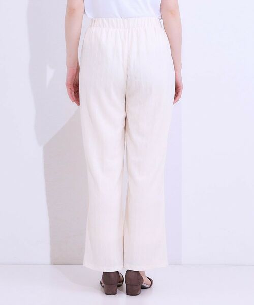 SHOO・LA・RUE / シューラルー パンツ | 【洗える/S-LL】ウエストゴムで楽ちん ジャカード柄イージーパンツ | 詳細11