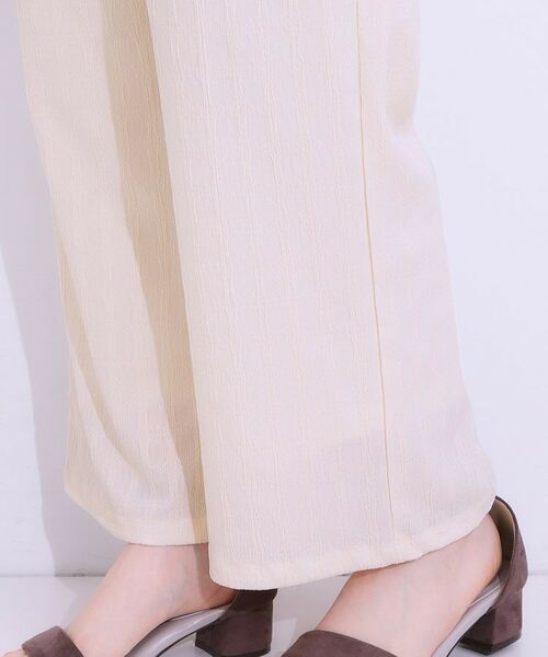 SHOO・LA・RUE / シューラルー パンツ | 【洗える/S-LL】ウエストゴムで楽ちん ジャカード柄イージーパンツ | 詳細14