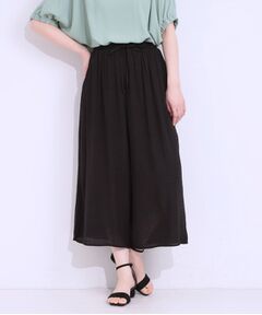 SHOO・LA・RUE / シューラルー ショート・ハーフ・半端丈パンツ | さらさらドビーイージーガウチョパンツ