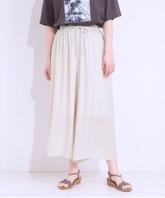 SHOO・LA・RUE / シューラルー ショート・ハーフ・半端丈パンツ | さらさらドビーイージーガウチョパンツ