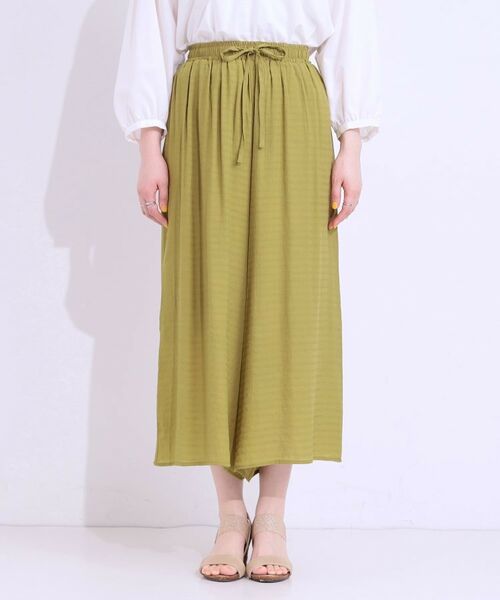 SHOO・LA・RUE / シューラルー ショート・ハーフ・半端丈パンツ | さらさらドビーイージーガウチョパンツ | 詳細13