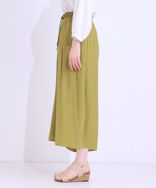 SHOO・LA・RUE / シューラルー ショート・ハーフ・半端丈パンツ | さらさらドビーイージーガウチョパンツ | 詳細14