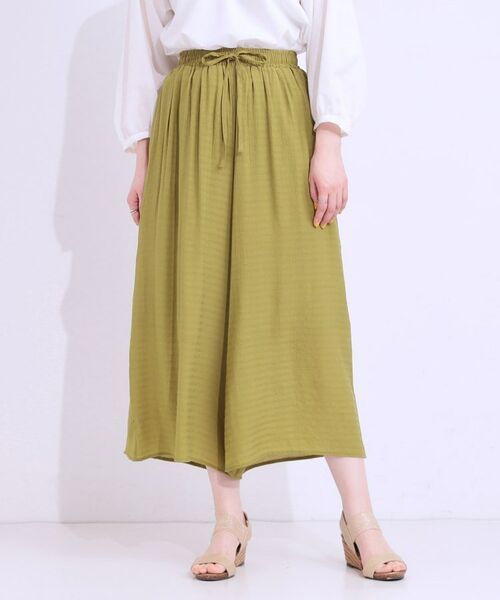 SHOO・LA・RUE / シューラルー ショート・ハーフ・半端丈パンツ | さらさらドビーイージーガウチョパンツ | 詳細5