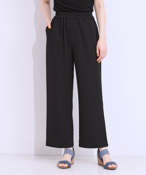 SHOO・LA・RUE / シューラルー パンツ | 【洗える/ひんやり/UV/SS-3L】さらさらぷるんワイドパンツ | 詳細1