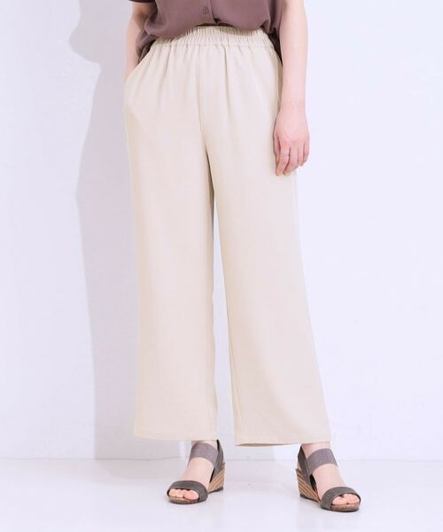 SHOO・LA・RUE / シューラルー パンツ | 【洗える/ひんやり/UV/SS-3L】さらさらぷるんワイドパンツ | 詳細5