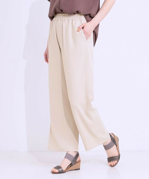 SHOO・LA・RUE / シューラルー パンツ | 【洗える/ひんやり/UV/SS-3L】さらさらぷるんワイドパンツ | 詳細6