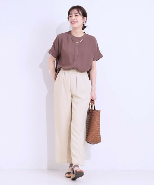SHOO・LA・RUE / シューラルー パンツ | 【洗える/ひんやり/UV/SS-3L】さらさらぷるんワイドパンツ | 詳細7