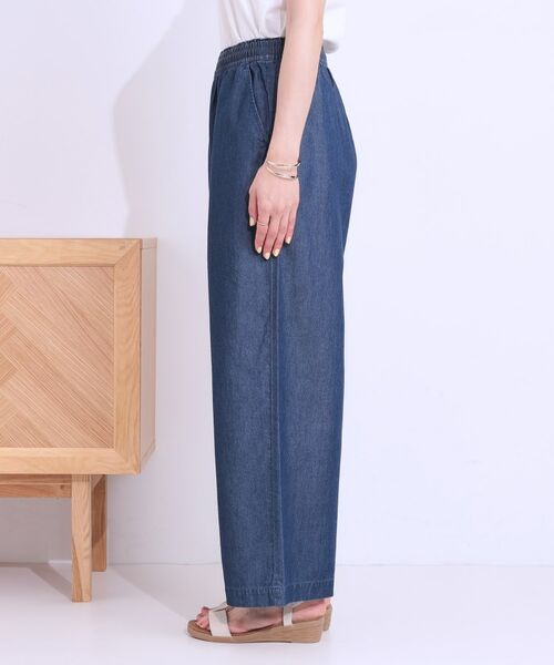 SHOO・LA・RUE / シューラルー パンツ | 【洗える/S-LL】ウエストゴムが楽ちん さらさらワイドデニム | 詳細10