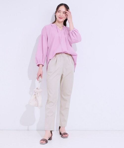 SHOO・LA・RUE / シューラルー パンツ | 【洗える/UV/吸水速乾/S-LL】ひんやりさらさら チノテーパードパンツ | 詳細11