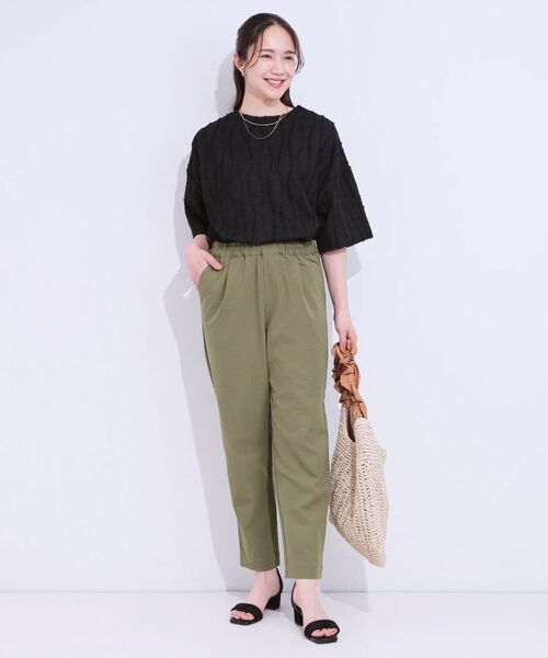 SHOO・LA・RUE / シューラルー パンツ | 【洗える/UV/吸水速乾/S-LL】ひんやりさらさら チノテーパードパンツ | 詳細7