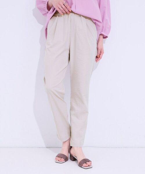 SHOO・LA・RUE / シューラルー パンツ | 【洗える/UV/吸水速乾/S-LL】ひんやりさらさら チノテーパードパンツ | 詳細9