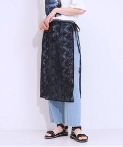 SHOO・LA・RUE / シューラルー スカート | 【洗える】チュール刺繍ラップスカート