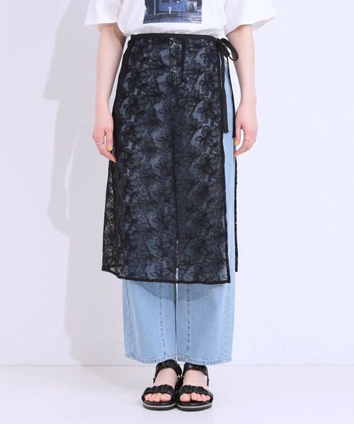 SHOO・LA・RUE / シューラルー スカート | 【洗える】チュール刺繍ラップスカート | 詳細11