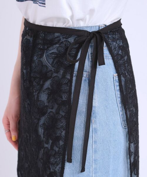 SHOO・LA・RUE / シューラルー スカート | 【洗える】チュール刺繍ラップスカート | 詳細13