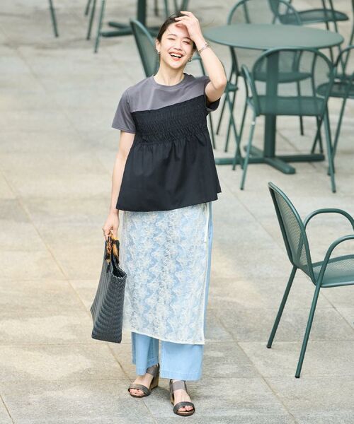 SHOO・LA・RUE / シューラルー スカート | 【洗える】チュール刺繍ラップスカート | 詳細15