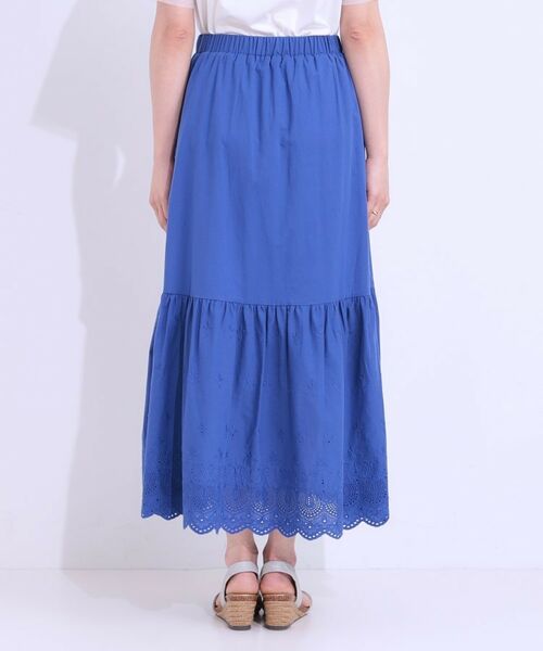 SHOO・LA・RUE / シューラルー ロング・マキシ丈スカート | スカラップレースが華やか コットンティアードスカート | 詳細15