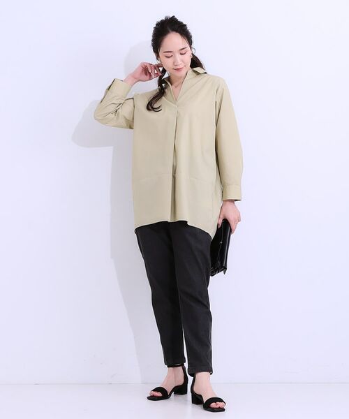 SHOO・LA・RUE / シューラルー チュニック | 【洗える/S-LL】きれいに体型カバーが叶うチュニックシャツ | 詳細7